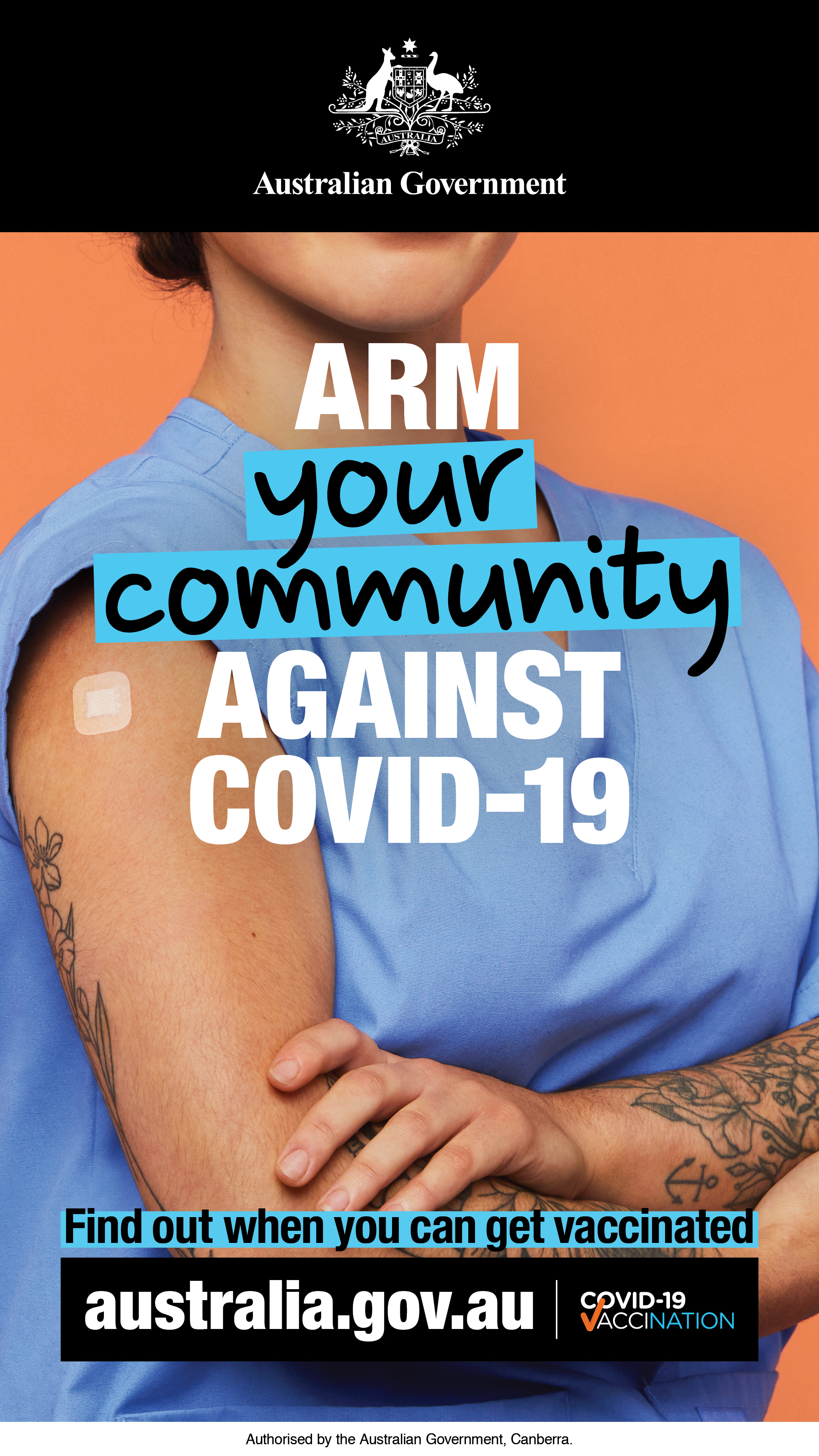 Covid 19 Vaccination Out Of Home Arm Yourself Against Covid 19 Australian Government Department Of Health