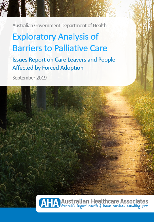 Issues Report on Care Leavers and People Affected by Forced Adoption cover