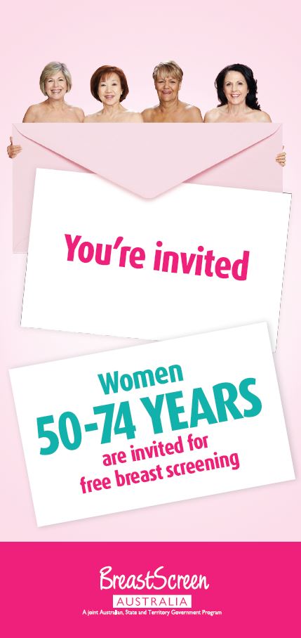 BreastScreen Australia – You’re invited DL brochure