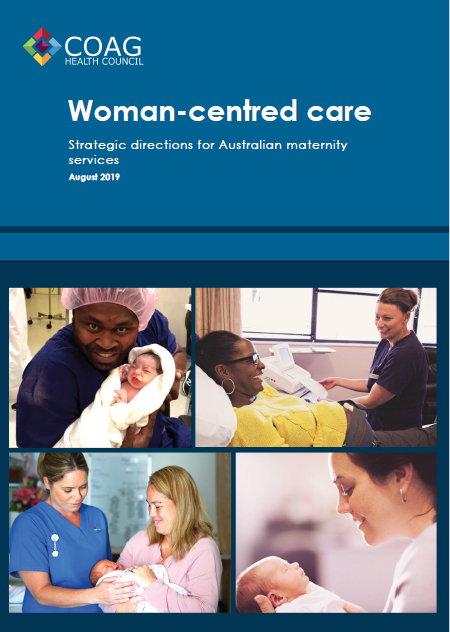 Woman-centred care: Strategic direction for Australian maternity services cover
