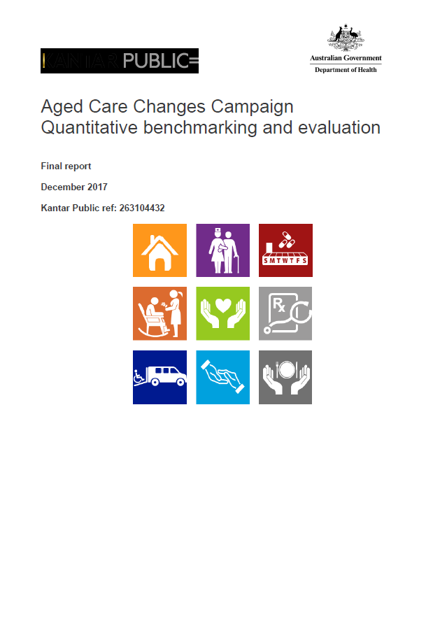 Cover image for Aged Care Changes Campaign – Quantitative benchmarking and evaluation.