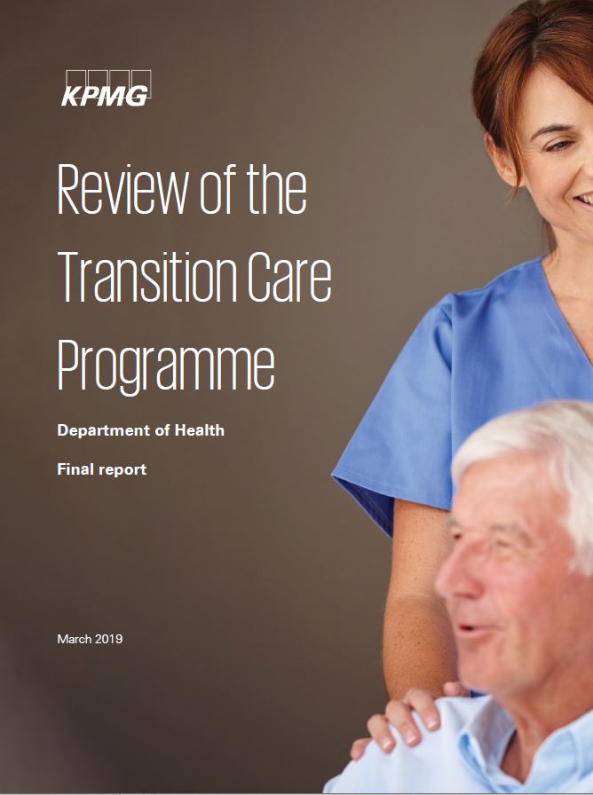 Cover image of the Review of the Transition Care Programme