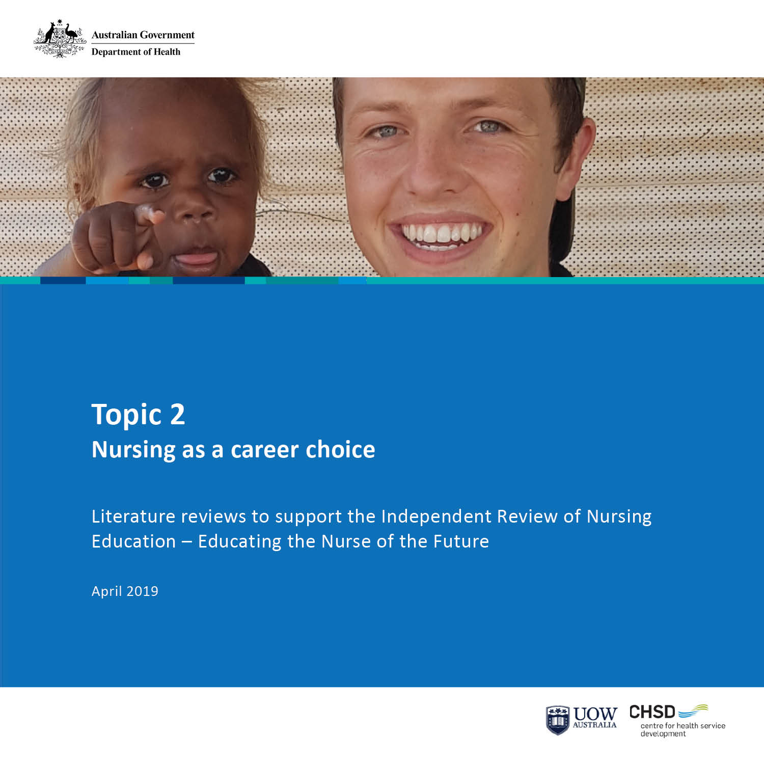 Topic 2 — Literature Review to Support the Independent Review of Nursing Education cover