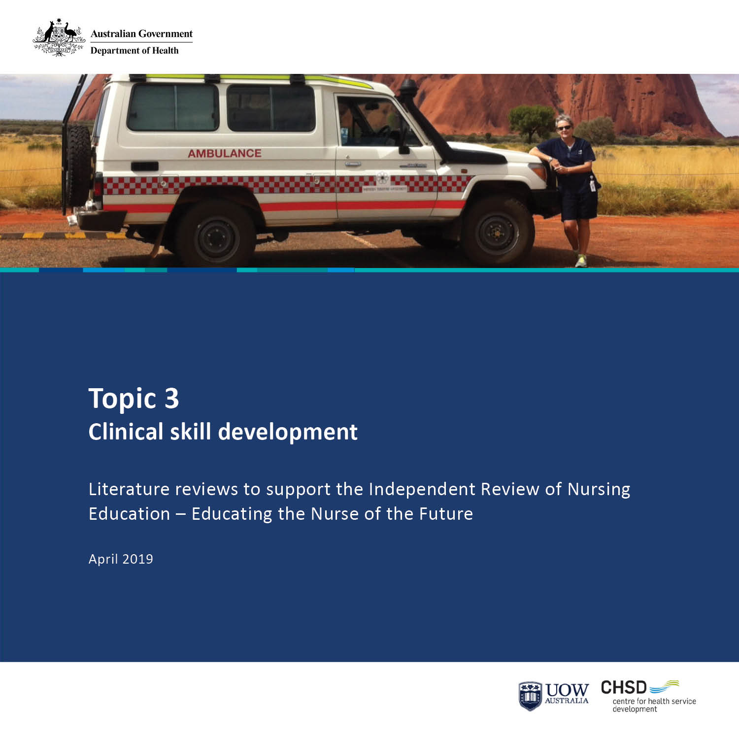 Topic 3 — Literature Review to Support the Independent Review of Nursing Education cover