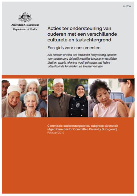 Cover image for Actions to support older CALD people: a guide for consumers Dutch