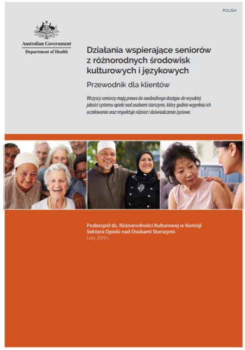Cover image for Actions to support older CALD people: a guide for consumers Polish