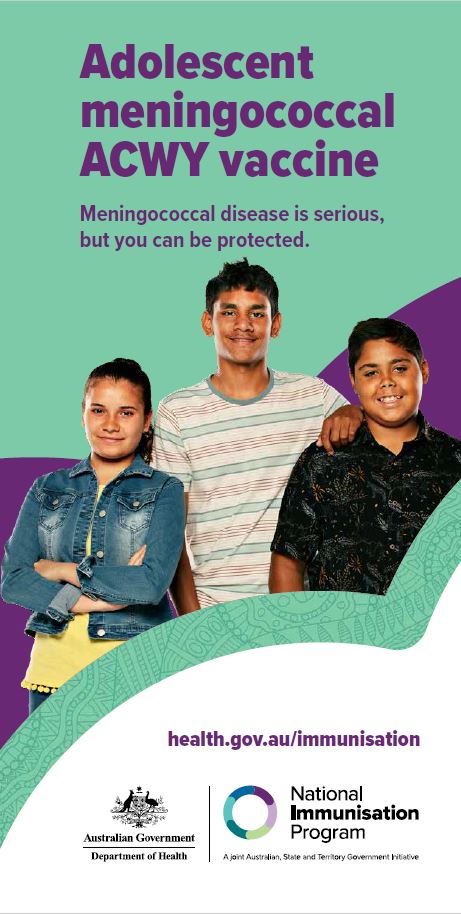 Adolescent meningococcal ACWY vaccine – brochure for Aboriginal and Torres Strait Islander peoples cover
