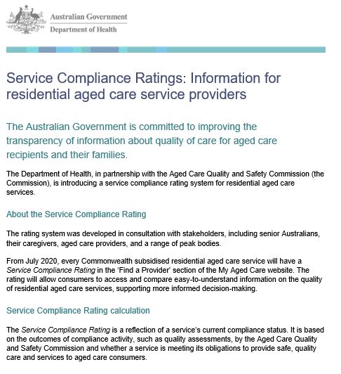 aged-care-compliance-rating