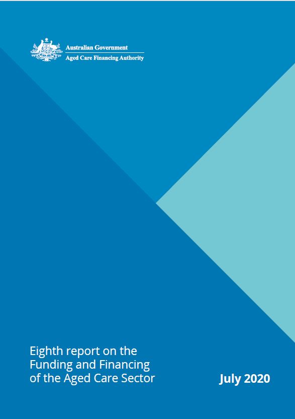Cover image for Eighth Report on the Funding and Financing of the Aged Care Industry – July 2020