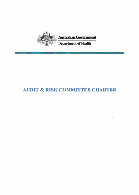 Audit and Risk Committee Charter cover