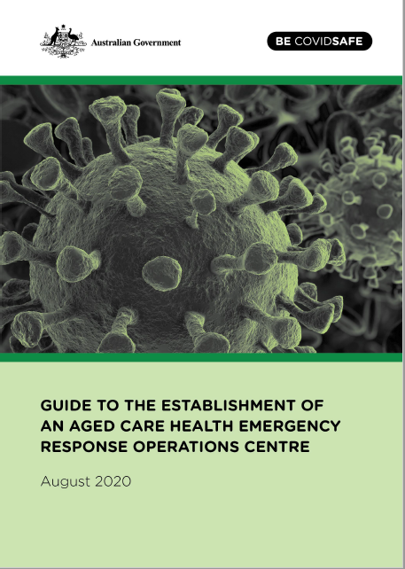 cover image of guide to the establishment of an aged care health emergency response operations centre