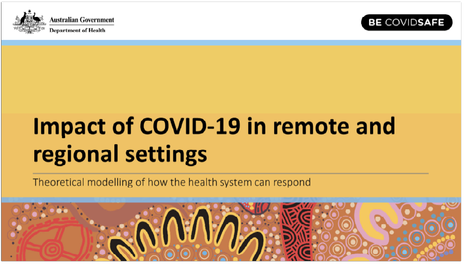 Impact of COVID-19 in remote and regional settings