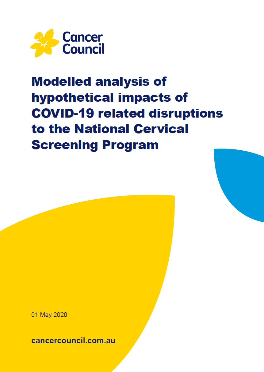 Modelled analysis of hypothetical impacts of COVID-19 related disruptions to the National Cervical Screening Program