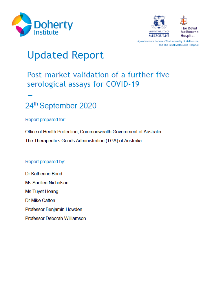 Post-market validation of a further 5 serological assays for COVID-19