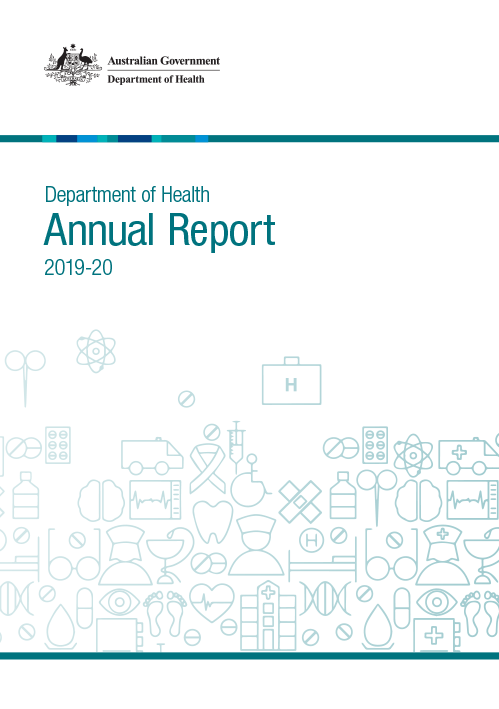 Cover image for 2019-20 Department of Health Annual Report.