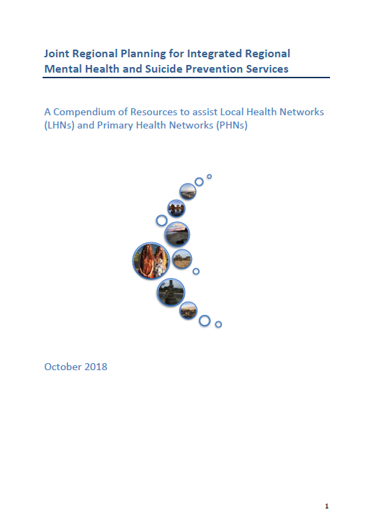 Cover image for Joint regional planning for integrated mental health and suicide prevention services – compendium of resources