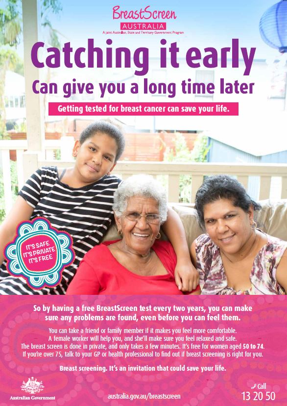 Cover image of BreastScreen Australia – Poster – Catching it early