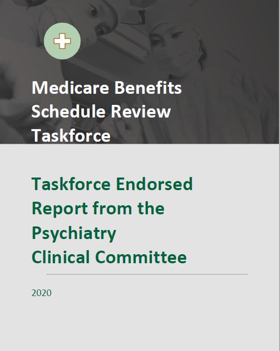 Taskforce Endorsed Report from the Psychiatry Clinical Committee cover