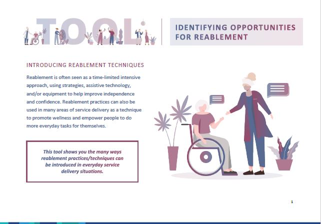 Identifying opportunities for reablement