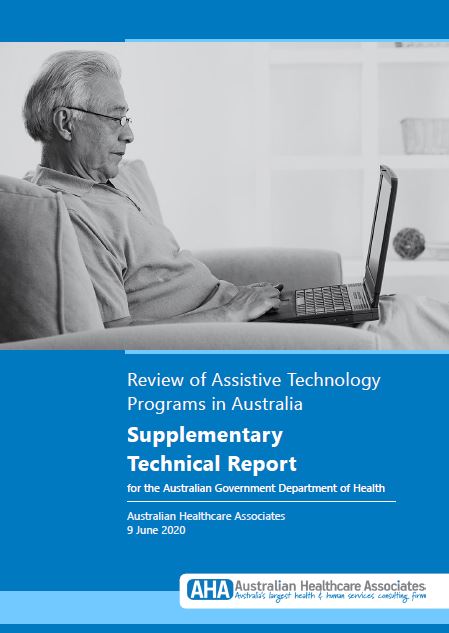 Review of Assistive Technology Programs in Australia Supplementary Technical report 2020