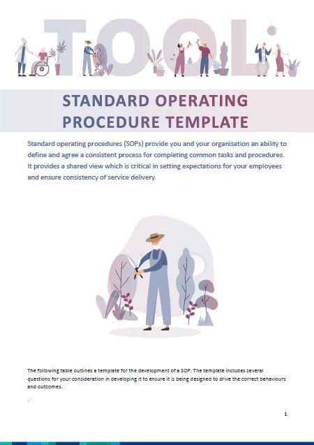 Standard operating procedure template