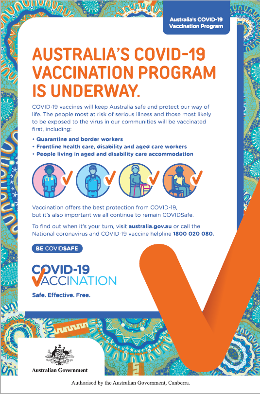 COVID-19 vaccination – Australia's COVID-19 vaccination program is underway