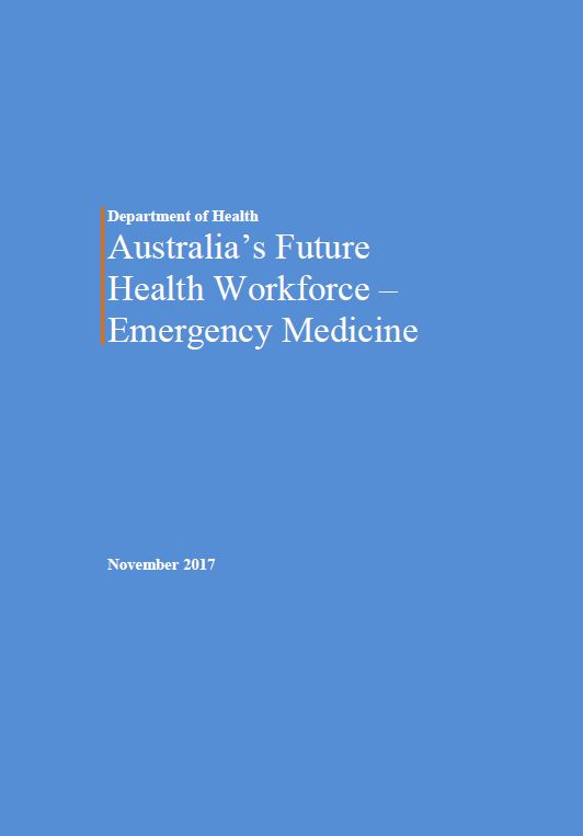 Emergency Medicine – Australia’s Future Health Workforce report cover image