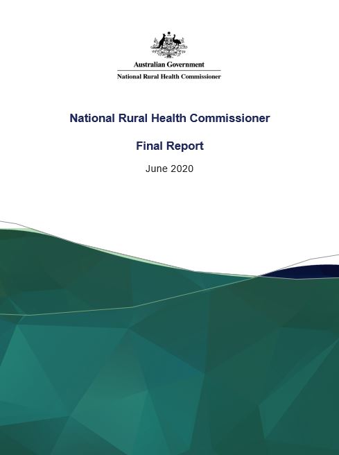 Cover image of final report from the NRHC, November 2017 to June 2020