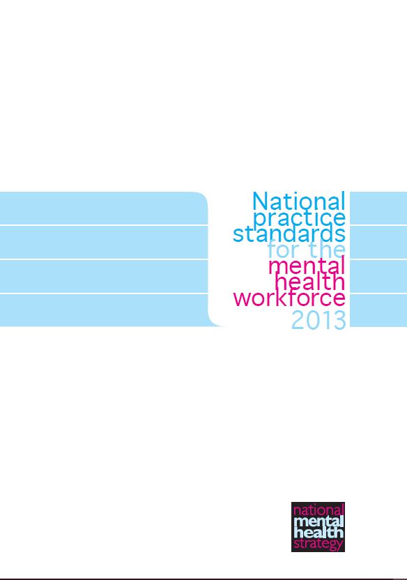 Cover image for National practice standards for the mental health workforce 2013