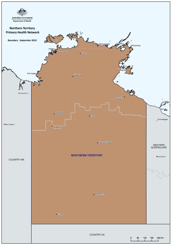 NT PHN boundary map