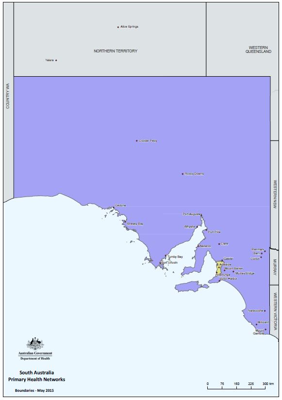 SA PHN boundary map