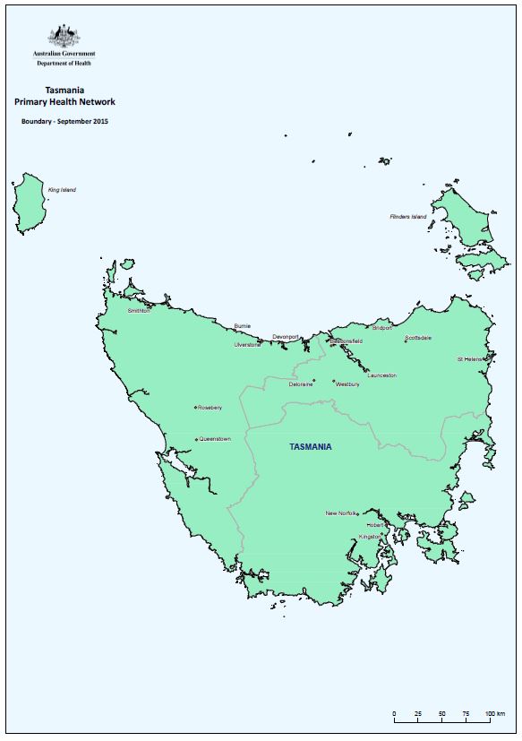 Tas PHN boundary map
