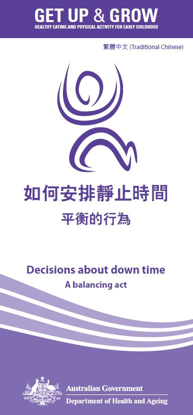 Cover image 如何安排靜止時間 平衡的行為 (Decisions about down time: a balancing act)