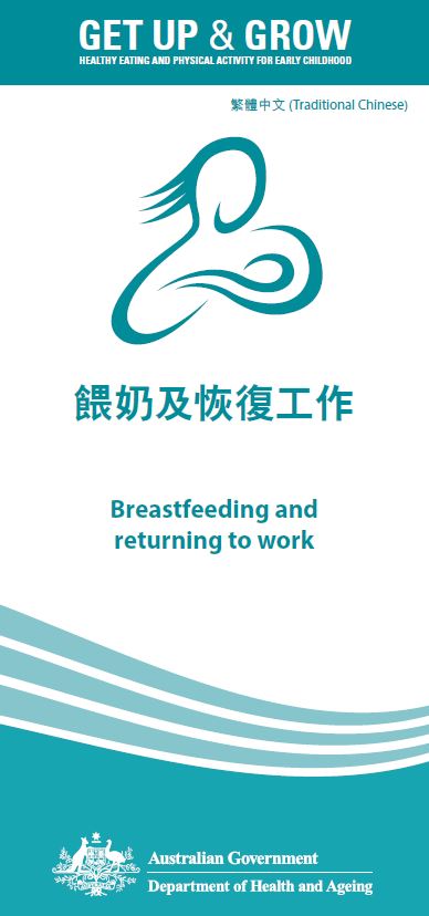 Cover image for 餵奶及恢復工作 (Breastfeeding and returning to work)