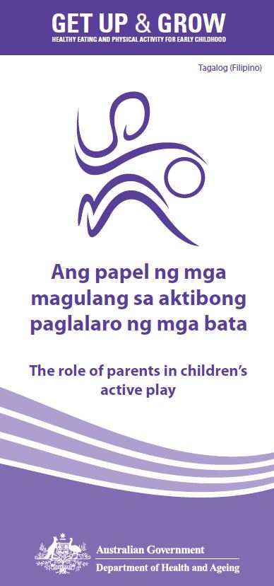 Cover image for Ang papel ng mga magulang sa aktibong paglalaro ng mga bata (The role of parents in children’s active play)