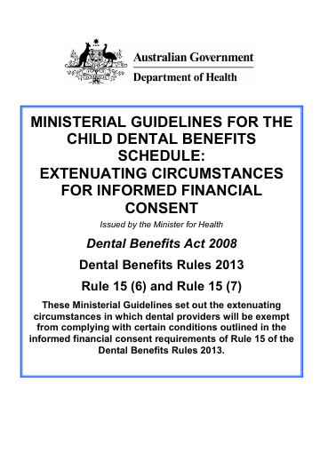 Cover of Ministerial Guidelines on extenuating circumstances