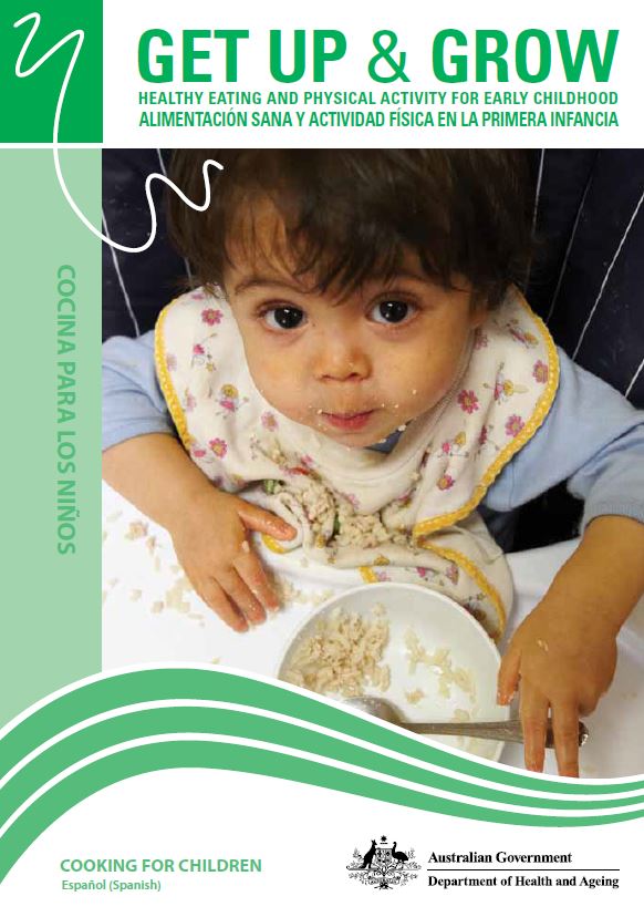 Cover image for Cocina para los ninos (Cooking for children book)
