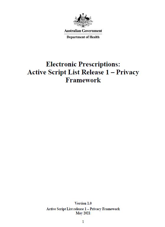 Electronic Prescriptions Security and Access Policy