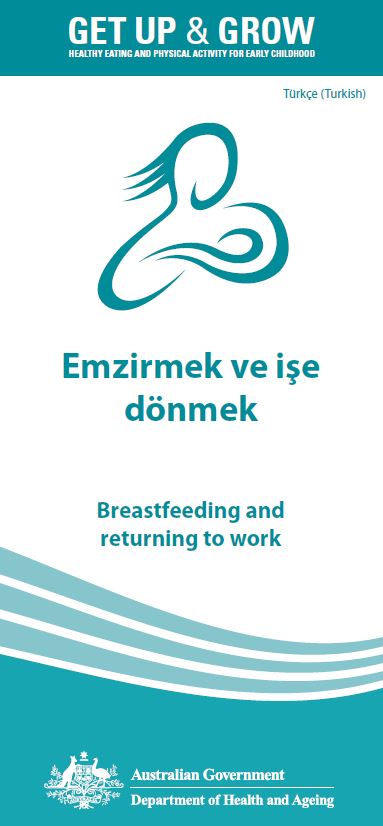 Cover image for Emzirmek ve işe dönmek (Breastfeeding and returning to work)