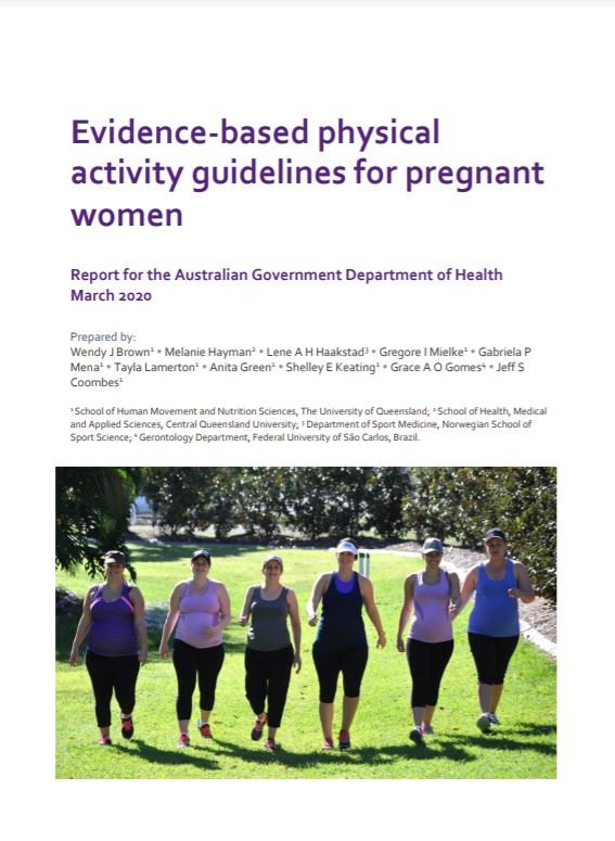 Cover image for Evidence-based physical activity guidelines for pregnant women