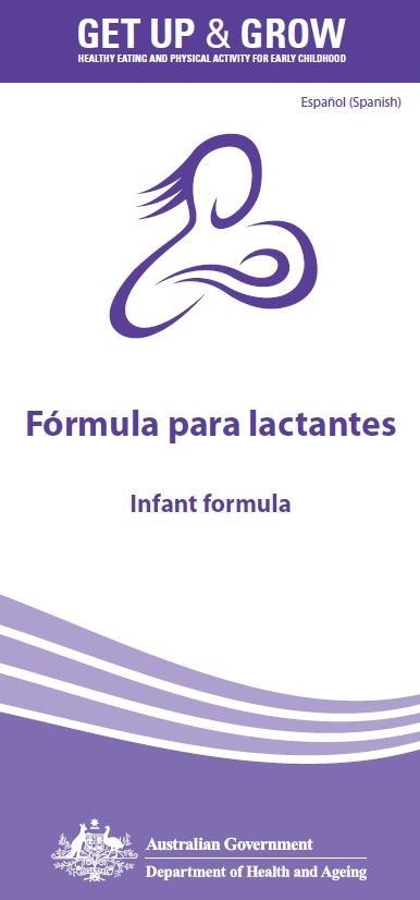 Cover image for Fórmula para lactantes (Infant formula)