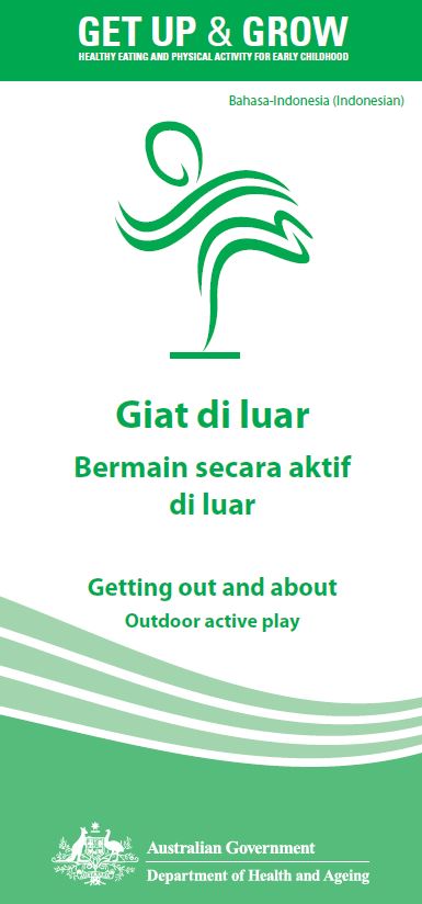 Cover image for Giat di luar Bermain secara aktif di luar (Getting out and about – outdoor active play)