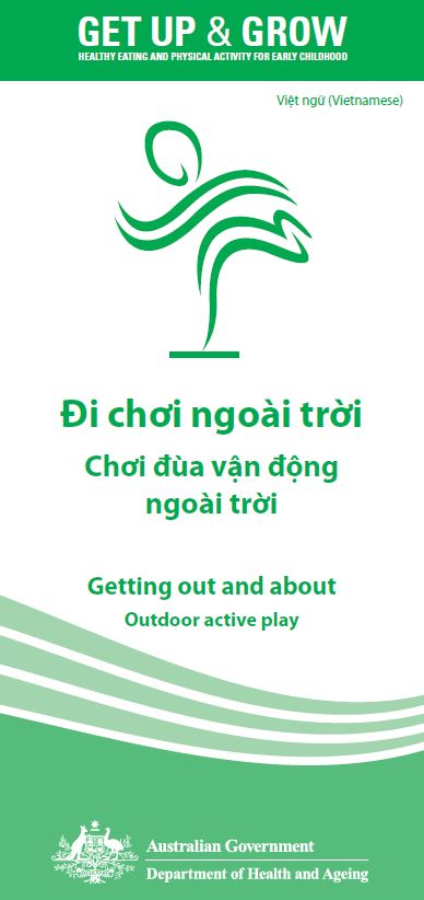 Cover image for Đi chơi ngoài trời – Chơi đùa vận động ngoài trời (Getting out and about – outdoor active play)