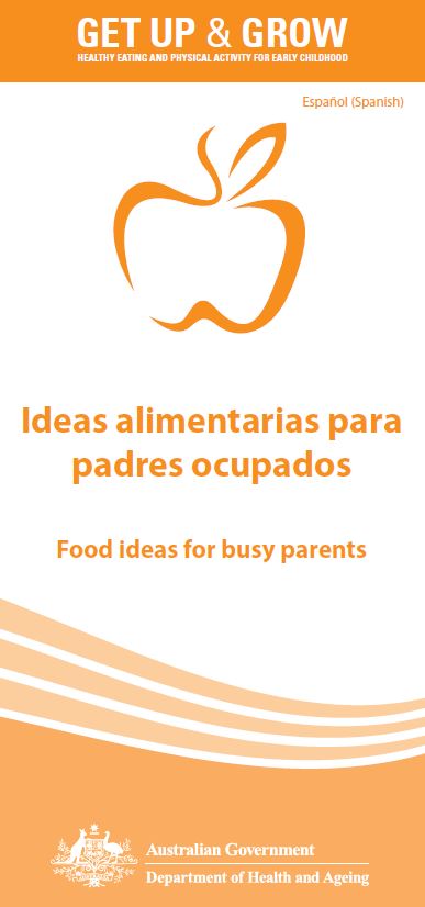 Cover image for Ideas alimentarias para padres ocupados (Food ideas for busy parents)