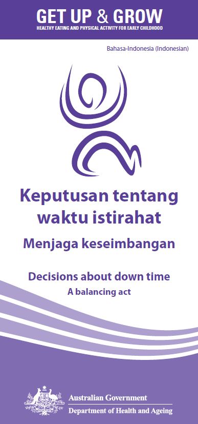 Cover image for Keputusan tentang waktu istirahat Menjaga keseimbangan (Decisions about down time: a balancing act)