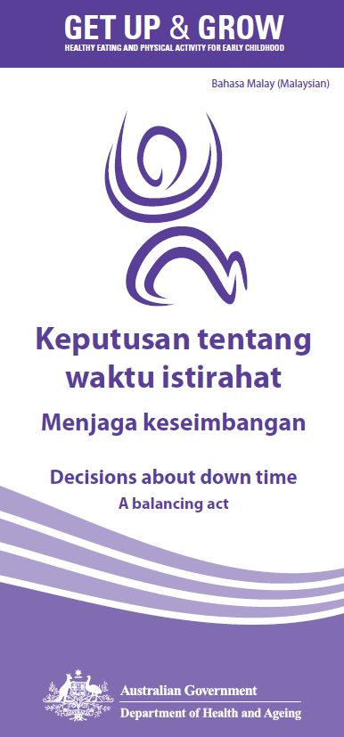 Cover image for Keputusan tentang waktu istirahat Menjaga keseimbangan (Decisions about down time: a balancing act)