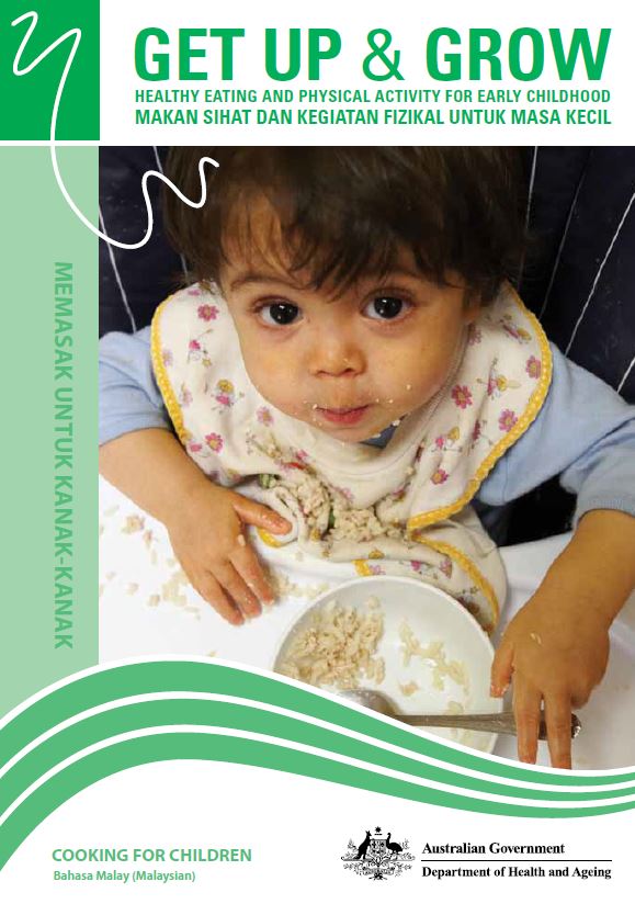 Cover image for memasak untuk kanak-kanak (Cooking for children book)