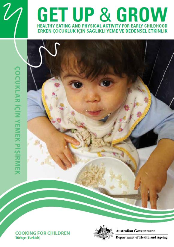 Cover image for Çocuklar için yemek pişirmek (Cooking for children book)