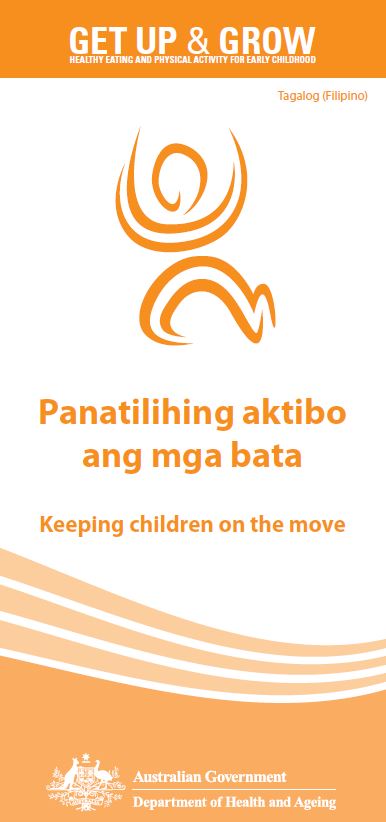 Cover image for Panatilihing aktibo ang mga bata (Keeping children on the move)
