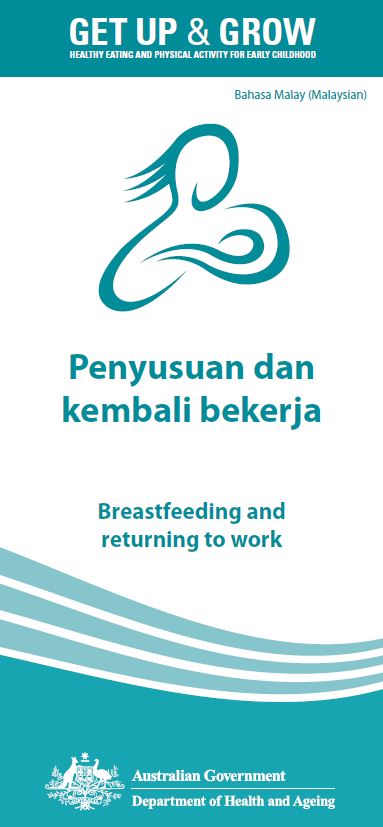 Cover image for Penyusuan dan kembali bekerja (Breastfeeding and returning to work)